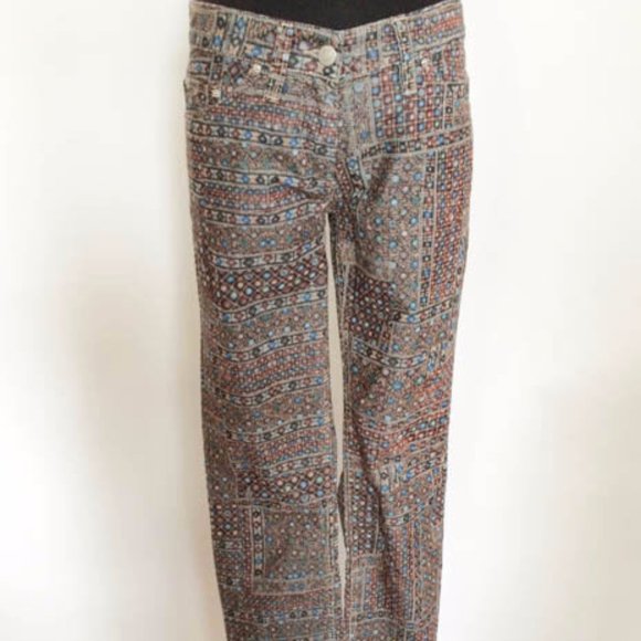 ETOILE ISABEL MARANT SIZE 36 MULTICOLORED PANTS - Picture 1 of 16